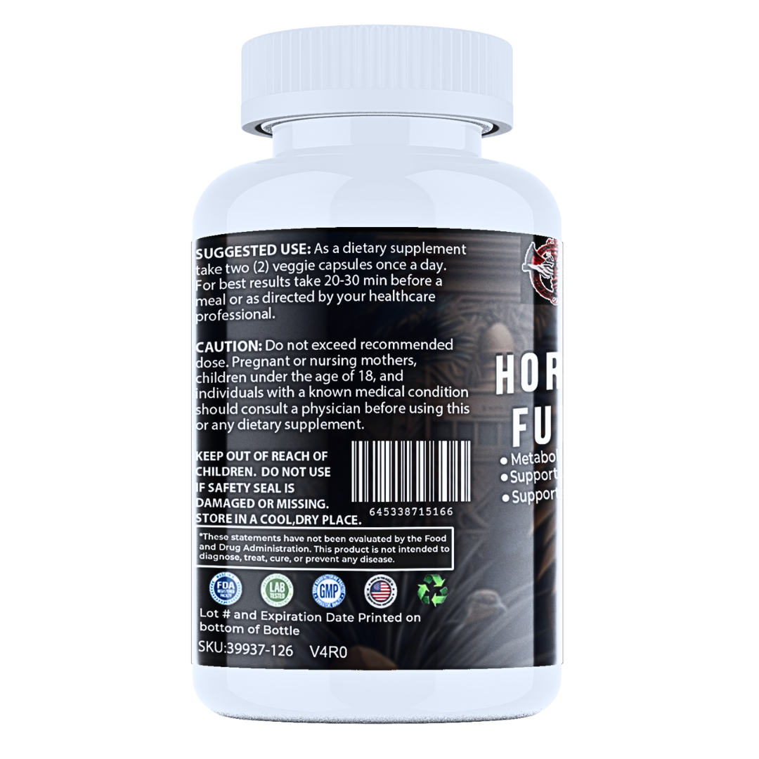 The Horus Fat Furnace is a supplement that draws inspiration from ancient methods to enhance metabolism, induce a thermogenic effect, facilitate fat burning, and deter weight gain.