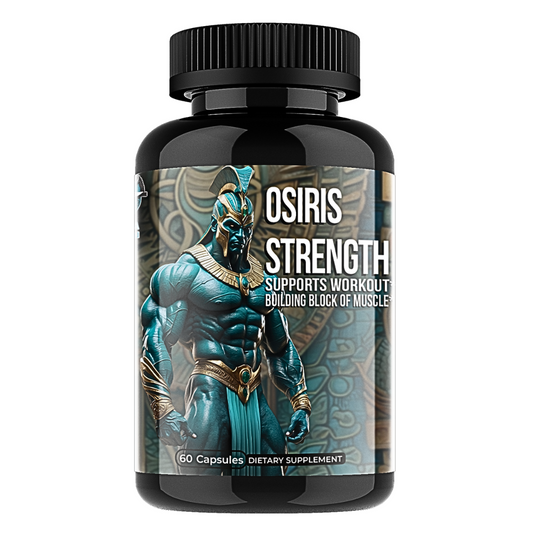 Osiris Strength: A supplement for enhanced exercise performance, increased blood flow, reduced muscle burn, and improved pump.
